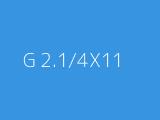 G 2.1/4X11 